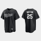 Men's Minnesota Twins #25 Byron Buxton 2021 All Black Fashion Cool Base MLB Jersey - Black White