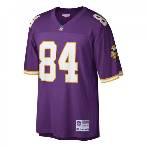 Men's Minnesota Vikings Randy Moss Mitchell & Ness Purple Retired Player Legacy Replica Jersey