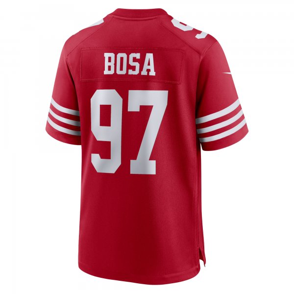 Men's San Francisco 49ers Nick Bosa Nike Scarlet Team Game Jersey