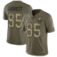 Nike Cleveland Browns #95 Myles Garrett Olive/Camo Men's Stitched NFL Limited 2017 Salute To Service Jersey