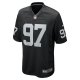 Men's Las Vegas Raiders Janarius Robinson Nike  Black Team Game Jersey