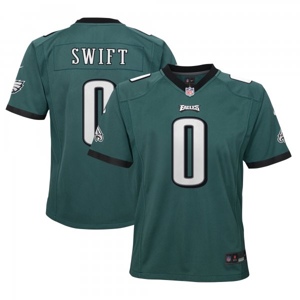 Youth Philadelphia Eagles D'Andre Swift Nike Green Game Jersey