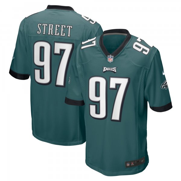 Men's Philadelphia Eagles Kentavius Street Nike Midnight Green Game Player Jersey