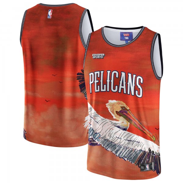 Unisex New Orleans Pelicans NBA & KidSuper Studios by Fanatics Red Hometown Jersey