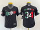 Youth Nike Los Angeles Dodgers #34 Fernando Valenzuela Black Mexico Throwback Cool Base MLB Jersey