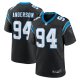 Men's Carolina Panthers Henry Anderson Nike Black Team Game Jersey