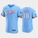 Men's Texas Rangers #18 Mitch Garver 50th Anniversary Alternate Light Blue MLB Flex Base Jersey