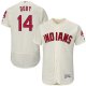 Cleveland Indians #14 Larry Doby Cream Flexbase Collection Stitched MLB Jersey