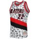 Men's Portland Trail Blazers Clyde Drexler Mitchell & Ness White 1991-92 Hardwood Classics Doodle Swingman Jersey