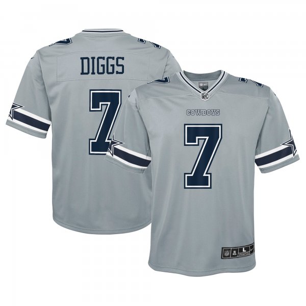 Youth Dallas Cowboys Trevon Diggs Nike Silver Inverted Game Jersey