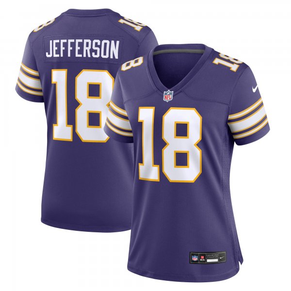 Women's Minnesota Vikings Justin Jefferson Nike Purple Player Jersey