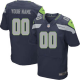 Nike Seattle Seahawks Customized Steel Blue Stitched Elite Men's NFL Jersey