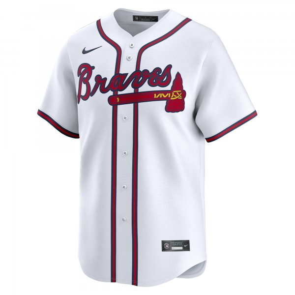 Men's Atlanta Braves Nike White #1 Dad Home Limited Jersey