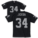 Men's Mitchell And Ness Las Vegas Raiders #34 Bo Jackson Black 1988 Retired Player Vintage NFL Jersey