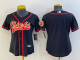 Women's Kansas City Chiefs Blank Black Stitched Baseball Cool Base Jersey