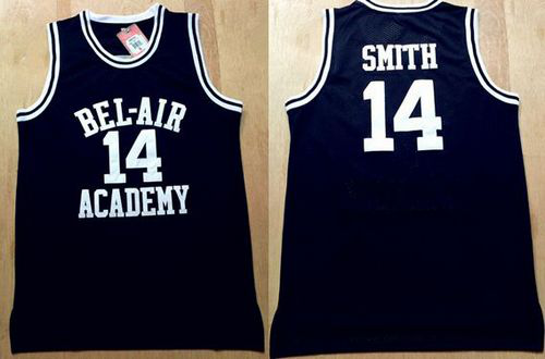 Bel-Air Academy #14 Smith Black Stitched Basketball NBA Jersey