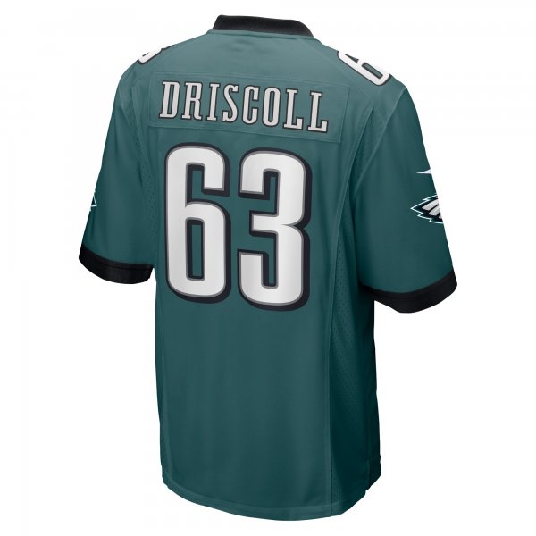 Men's Philadelphia Eagles Jack Driscoll Nike Midnight Green Game Jersey