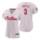 Women's Philadelphia Phillies Bryce Harper White 2022 World Series Cool Base Jersey