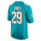 Men's Miami Dolphins Brandon Jones Nike Aqua Team Game Jersey