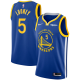 Men's Nike Golden State Warriors #5 Kevon Looney Royal 2020/21 Swingman Badge Icon Edition NBA Jersey