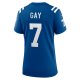 Women's Indianapolis Colts Matt Gay Nike Royal Team Game Jersey