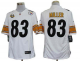 Nike Pittsburgh Steelers #83 Heath Miller White With 80TH Patch Men's Stitched NFL Limited Jersey