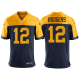 Men's Packers #12 Aaron Rodgers Navy 2021 New Throwback Limited NFL Jersey