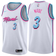 Nike Men's Miami Heat #3 Dwyane Wade White Swingman City Edition NBA Jersey