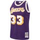 Men's Los Angeles Lakers Kareem Abdul-Jabbar Mitchell & Ness Purple Hardwood Classics Swingman Jersey