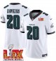 Men's Philadelphia Eagles #20 Brian Dawkins White Super Bowl LIX F.U.S.E. Vapor Limited Stitched Jersey