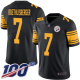 Pittsburgh Steelers #7 Ben Roethlisberger Black Men's Stitched NFL Limited Rush 100th Season Jersey