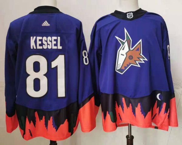 Men's Arizona Coyotes #81 Phil Kessel Purple 2020/21 Reverse Retro Player Jersey