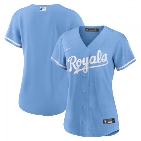 Women's Kansas City Royals Nike Light Blue Alternate Replica Team Logo Jersey