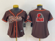 Women's Cleveland Browns Blank Brown Stitched Baseball Cool Base Jersey