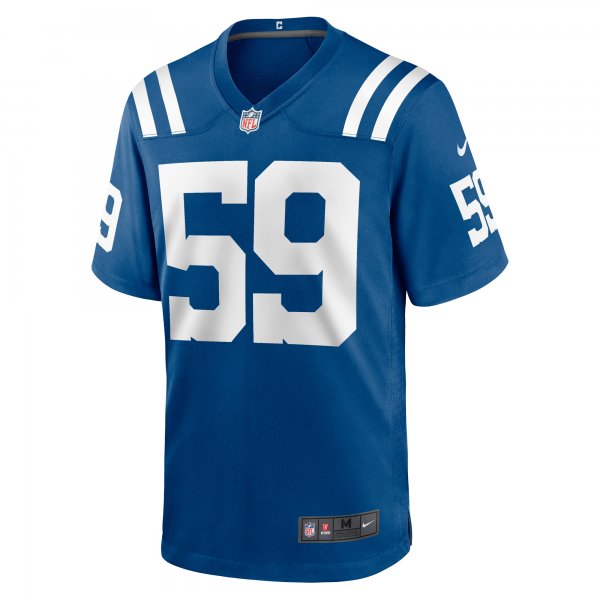 Men's Indianapolis Colts Cameron McGrone Nike  Royal Team Game Jersey