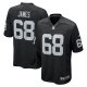 Men's Las Vegas Raiders Andre James Nike Black Game Jersey