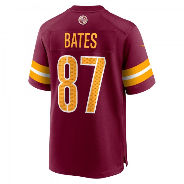 Men's Washington Commanders John Bates Nike  Burgundy  Game Jersey