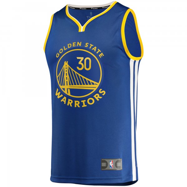 Youth Golden State Warriors Stephen Curry Fanatics Royal 2022/23 Fast Break Replica Player Jersey - Icon Edition