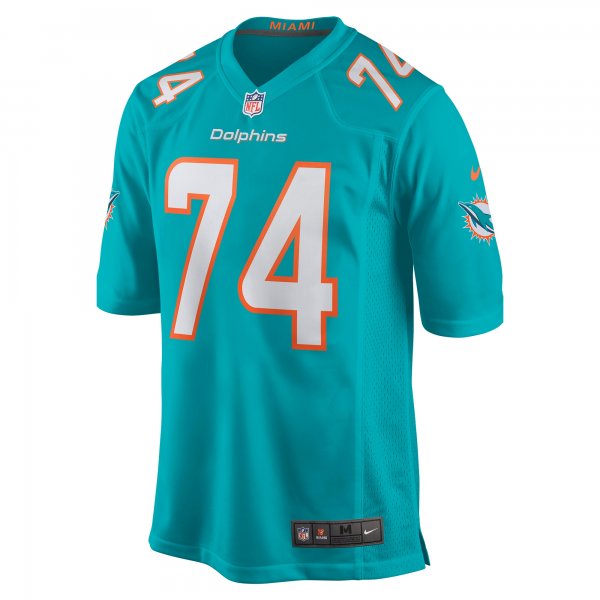 Men's Miami Dolphins Liam Eichenberg Nike Aqua Game Jersey