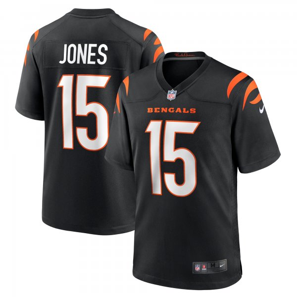 Men's Cincinnati Bengals Charlie Jones Nike  Black Team Game Jersey