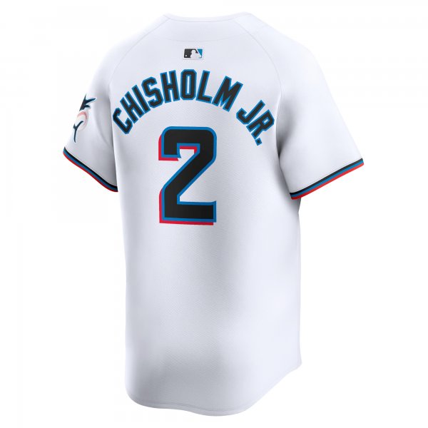 Men's Miami Marlins Jazz Chisholm Jr. Nike White Home Limited Player Jersey