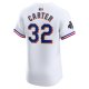 Men's Texas Rangers Evan Carter Nike White 2024 Gold Collection Elite Player Jersey