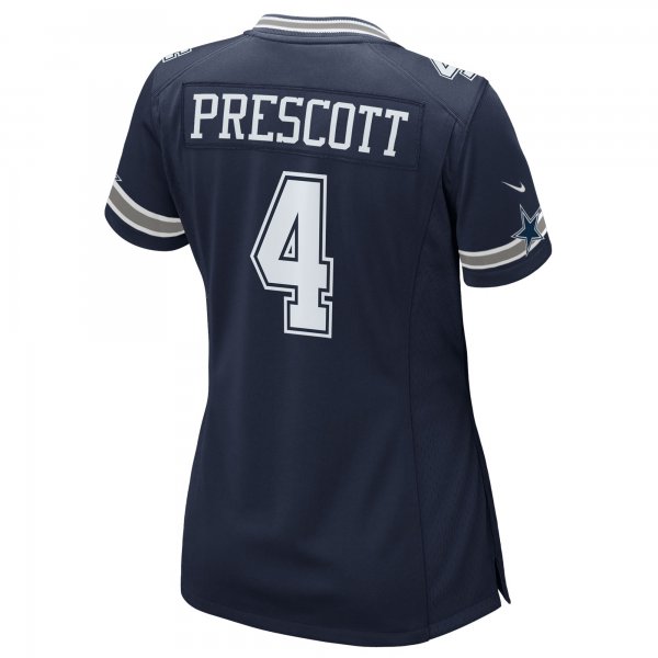 Women's Dallas Cowboys Dak Prescott Nike Navy Game Team Jersey