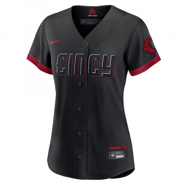 Women's Cincinnati Reds Ken Griffey Jr. Nike Black City Connect Replica Player Jersey