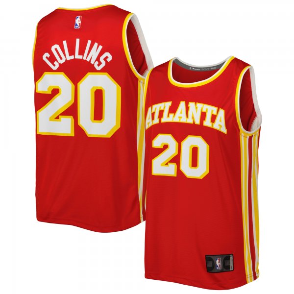 Men's Atlanta Hawks John Collins Fanatics Red Fast Break Player Jersey - Icon Edition