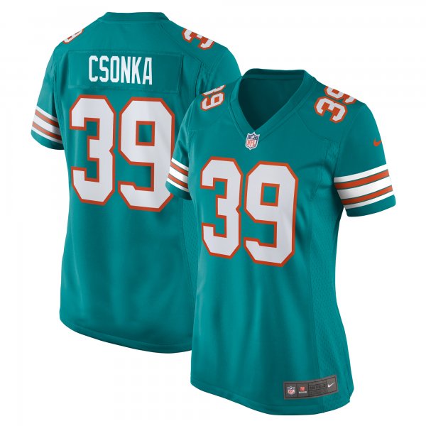 Women's Miami Dolphins Larry Csonka Nike Aqua Retired Player Jersey