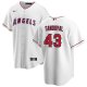 Men's Los Angeles Angels #43 Sandoval Patrick Nike White Home Replica Jersey