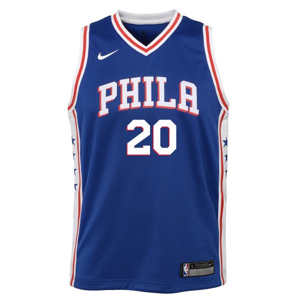 Youth Philadelphia 76ers Markelle Fultz Nike Blue Swingman Jersey - Icon Edition