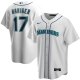 Men's Nike Seattle Mariners #17 Mitch Haniger White Home 2020 MLB Jersey