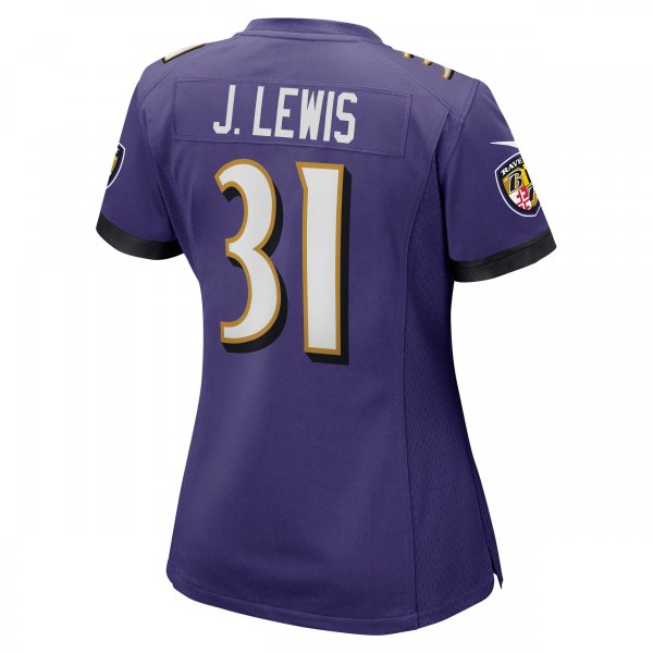 Women's Baltimore Ravens Jamal Lewis Nike Purple Game Retired Player Jersey